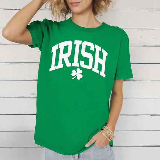 St. Patrick's Day Sweatshirt, Irish Sweatshirt, Irish Shirt, St Pattys Day Sweatshirt, Varsity Letters Crewneck, Unisex Crewneck Pullover Tee, Classic Streetwear