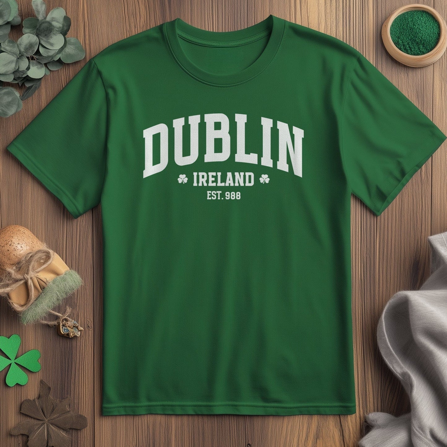 St. Patrick's Day Shamrock Long Sleeve Comfort Colors T-Shirt