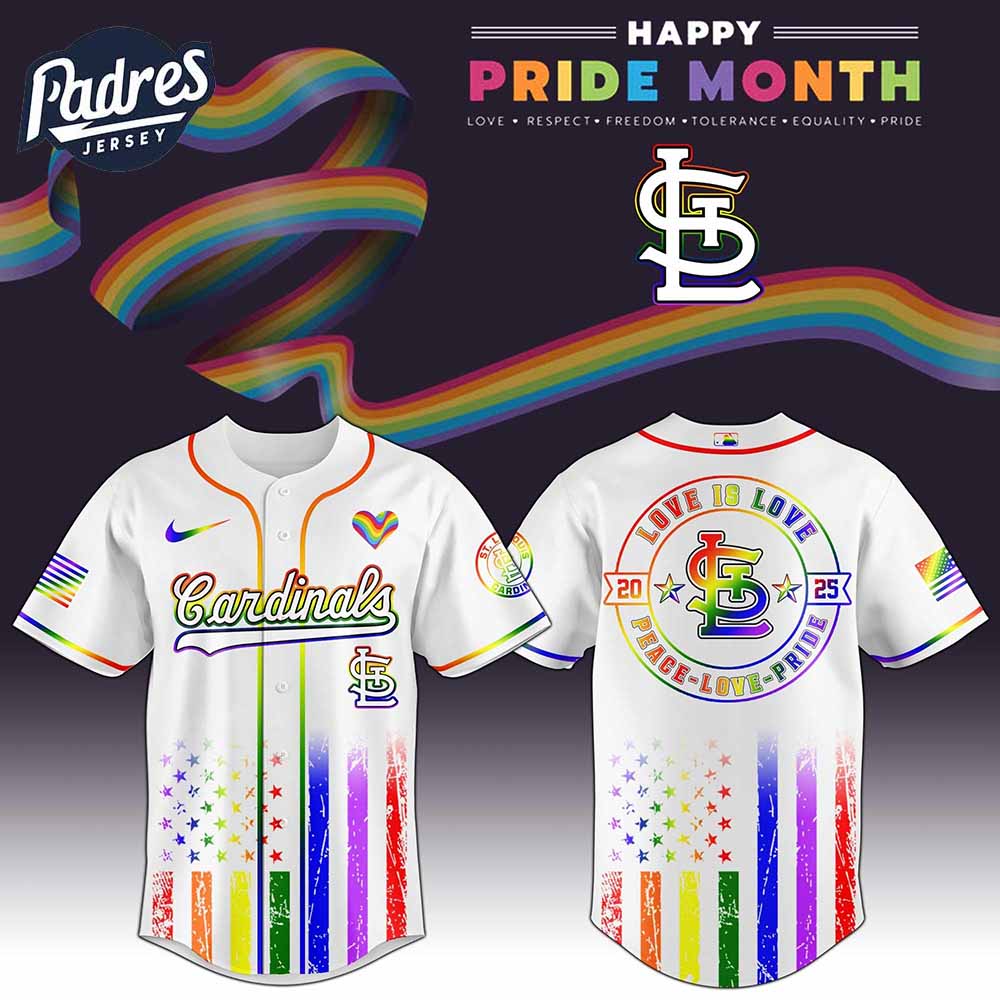 St Louis Cardinals MLB x Happy Pride Month Baseball Jersey - Padres Jersey Oasis: Elevate Your Baseball Style Game