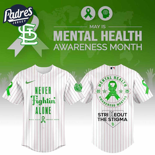 St Louis Cardinals MLB x Special Mental Health Awareness Week Baseball Jersey - Padres Jersey Oasis: Elevate Your Baseball Style Game