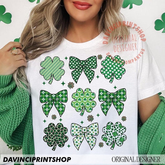 St Patrick's Day Coquette Lucky Shamrock St Patrick's Day Retro St Patrick's Day Irish Shamrock Lucky