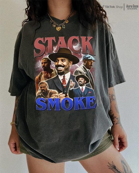 Stack & Smoke Sinners Comfort Colors Unisex Tshirt, Michael B. J0rdan 90s Retro Shirt, Movie fan Classic Vintage Graphic Tee, Merch Celebrity Crush