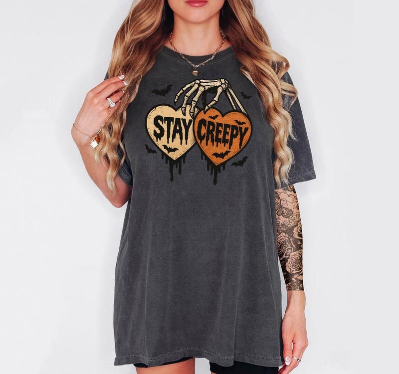 Stay Creepy - T-Shirt, Unisex T-Shirt, Funny Tee, Comfortable Shirt, Hallowen Theme