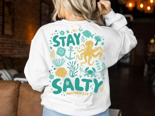 Stay Salty Matthew Hoodie Design, Retro Shirt, Bible Affirmation T Shirt, Boho Bible Shirt, Dear Person Behind Me T Shirt