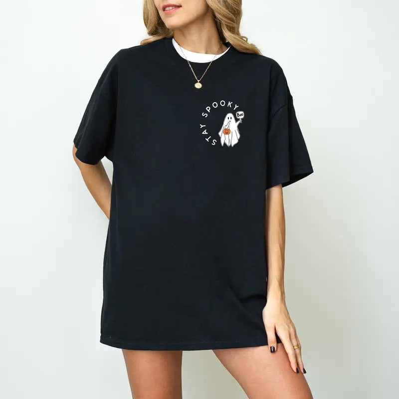 Stay Spooky Ghost Sweatshirt, Ghost Halloween Sweatshirt, Retro Ghost Shirt, Spooky Vibe Shirt, Spooky Season Shirt, Fall Halloween Gift Shirt