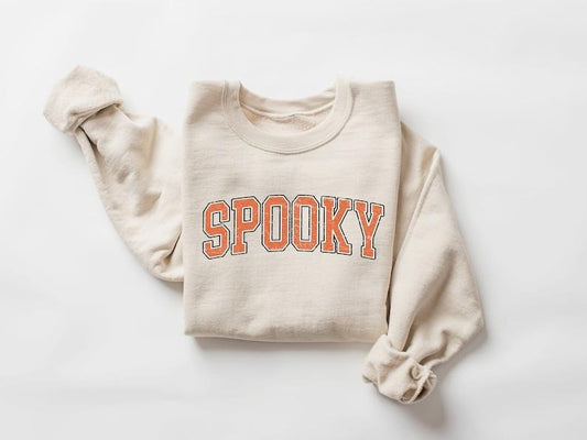 Stay Spooky Sweatshirt, Halloween Sweatshirt, Womens Halloween Sweatshirt, Spooky Season Shirt, Unisex Classic Cotton with Graphic Print in All Sizes, For Men, For Women