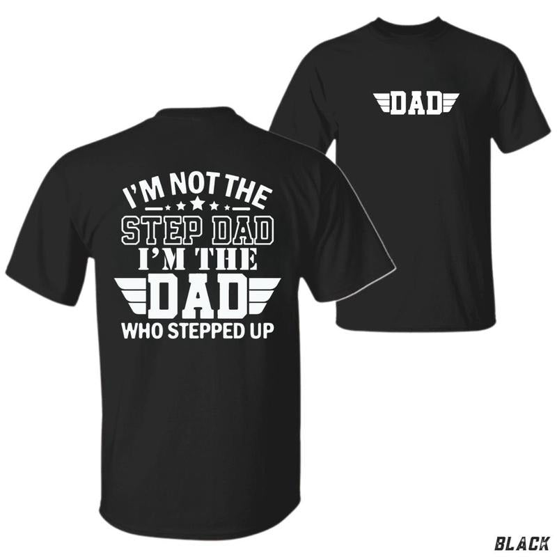 Stepdad Hero Funny Father's Day Tee - Classic Fit Soft 100% Cotton Tiktok Shop Store Men's T Shirts Casual Wear Suitable For Proud Stepdads Family Love And More - Tops Menswear