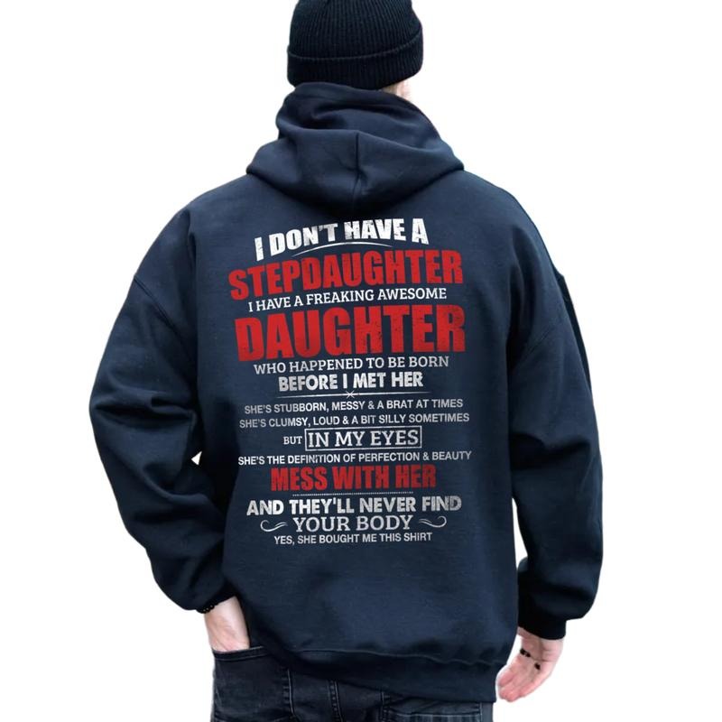 Stepdad Shirt, Fathers Day Gifts For Stepdad, Bonus Dad Sweathsirt, Funny Gifts For Bonus Dad, Stepdad Tee, Unisex Crewneck Pullover Tee, Classic Streetwear