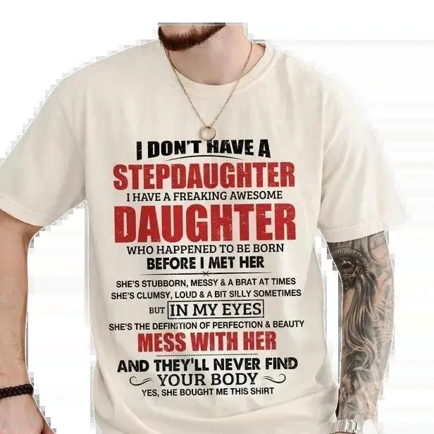 Stepdad Shirt, Fathers Day Gifts, Bonus Dad Shirt From Daughter, Father's Day Shirts, Classic Unisex T-Shirt, Gifts - For Bonus Dad, Short Sleeve Tee Shirt, Gifts Ideas For Men, Gifts For Birthday