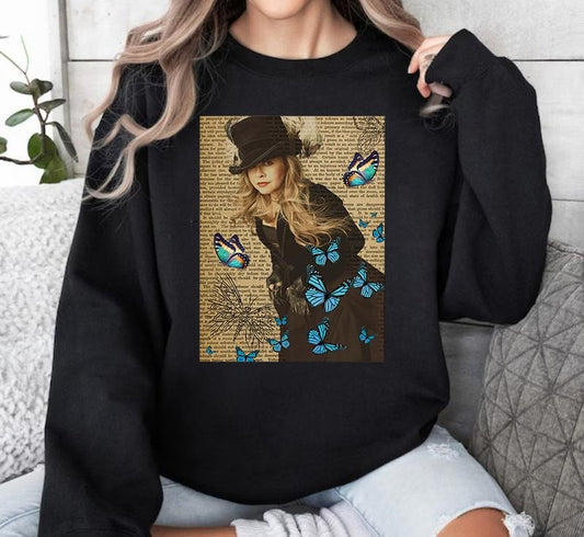 Stevie Nicks Butterfly Retro Dreamcatcher Shirt Sweatshirt Hoodie, Stevie Nicks 2024 Tour Shirt, Tour 2024 Tee, Music Tour Shirt, Stevie Shirt Fan Gift