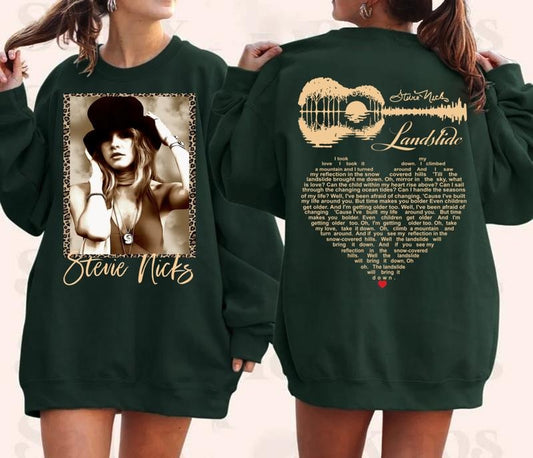 Stevie Nicks Landslide 2 sides shirt, Stevie Nicks Shirt