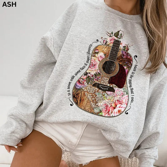 Stevie Nicks Sweatshirt Vintage Gypsy Shirt Gifts For Her Stevie Nicks Fan 70's Rock Band Tee Unisex Crewneck Sweatshirt Retro Boho Shirt