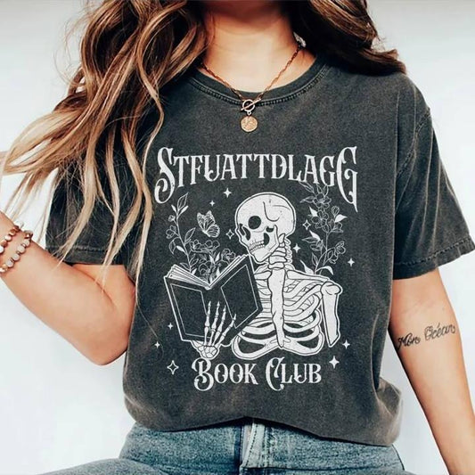 Stfuattdlagg Book Club Shirt, Book Lover T-shirt, Unisex Bookworm Comfort Colors Shirts, Bookish Tee, Gift For Book Lovers