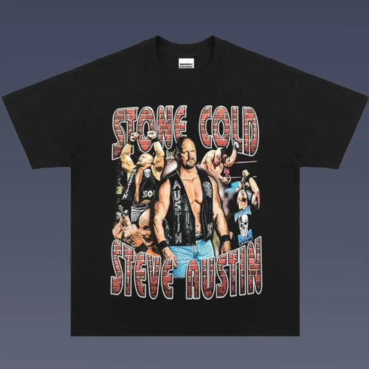 Stone Cold Vintage Tee, Stone Cold T-Shirt, WWE Shirt, Vintage Graphic Tees, Unisex Wrestler Shirt Top Menswear Womenswear Streetwearstyle{n002}4