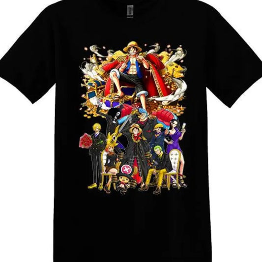 Straw Hat Pirate Luffy Nami Sanji Zoro Usopp Robin One Piece Anime Unisex T shirt