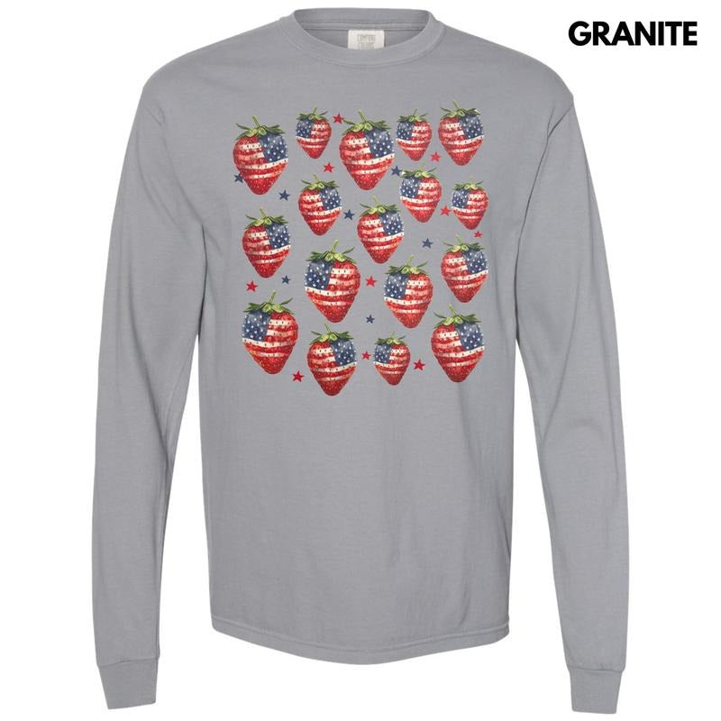 Strawberry USA Long Sleeve Comfort Colors T-Shirt