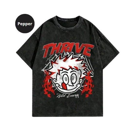 Street Life Men's Funny Graffiti Portrait Printed Washed Vintage Short Sleeve T-Shirt, Sweatshirt, Hoodie Size S- 3XL,Gift For Women Top Womenswear Underwear Humen, Underwear Tshirt Lady Streetwear Human Shortsleeve Shoe Tropical Wetsuit