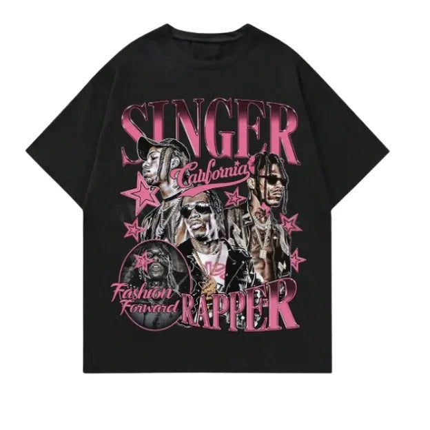 Street Life Men's Hip-Hop Printed Short Sleeve T-Shirt, Sweatshirt, Hoodie Size S- 3XL,Gift For Women Top Womenswear Underwear Humen, Underwear Tshirt Lady Streetwear Human Shortsleeve Shoe