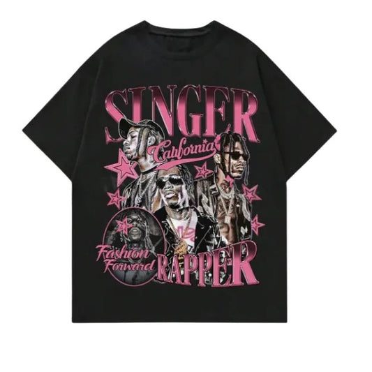 Street Life Men's Hip-Hop Printed Short Sleeve T-Shirt, Sweatshirt, Hoodie Size S- 3XL,Gift For Women Top Womenswear Underwear Humen, Underwear Tshirt Lady Streetwear Human Shortsleeve Shoe