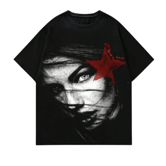 Street Life Men's Portrait Printed Short Sleeve T-Shirt, Sweatshirt, Hoodie Size S- 3XL,Gift For Women Top Womenswear Underwear Humen Crewneck Baggy