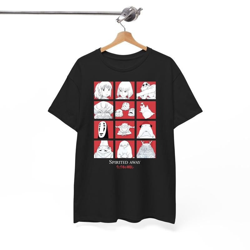 Studio Ghibli Graphic Tshirt, Spirited Away Tshirt, Anime Tshirt, Miyazaki Hayao