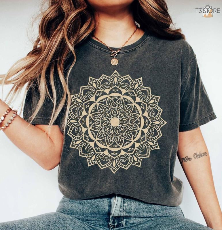 Subtle Anti Fascist FDT Mandala Political Tee, 8647 Trump Fascism Shirt, Pro Choice T-Shirt, Feminist Gift, Women's Right