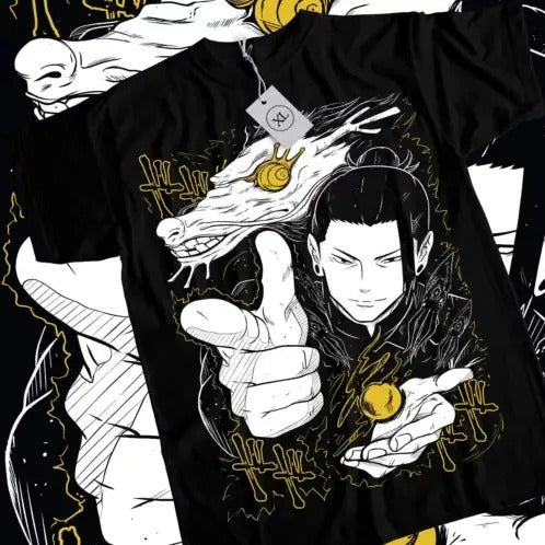 Suguru Geto T-shirt Jujutsu Kaisen Getou jjk Horror Anime Black Shirt All Size