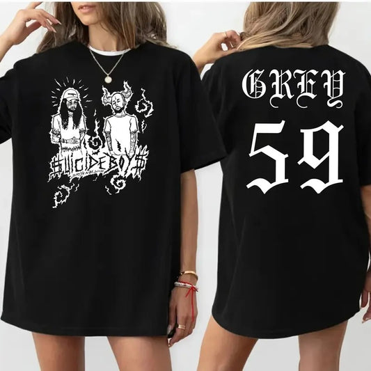 Suicideb0ys 2 Sides T Shirt, Fan Merch, Concert Outfit, Music Tour 2024, Unisex Short Sleeve Tee Shirt, Casual Clothing