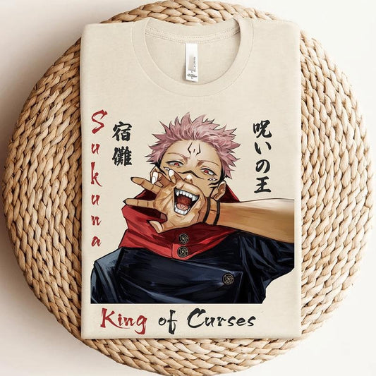 Sukuna Shirt, Jujutsu Kaisen Shirt, Anime Graphic Tees, Gift For Him, Gift For Her, Anime Shirt, Anime Gifts, Anime Merch