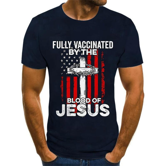 Summer Comfort Crew Neck Graphic Tee - Men's Shirts - Soft, Breathable, Relaxed Fit for Daily Gym Workout, Running, Casual Wear Made in USA