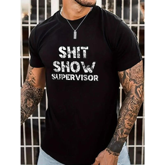 Summer Cotton Print Tee Shirt For Men Casual Short Sleeve, Breathable Knit Fabric, Classic Fit - Perfect For Outdoor Activities Made in USAstyle{n002}2