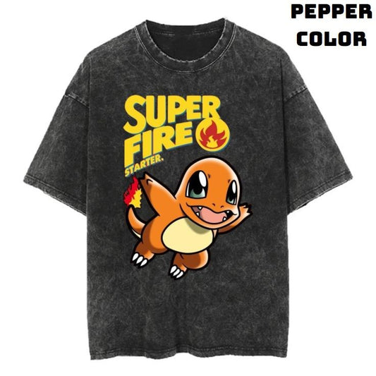 Super Fire Vintage Graphic Tees, Charmander Tshirt, Pokemon Shirts, Masters 2025 Merch, Vacation Outfits, Business Casual Outfits, Unisex Anime Manga Shirt Crewneck Gifts Clothing Men Women Streetwear