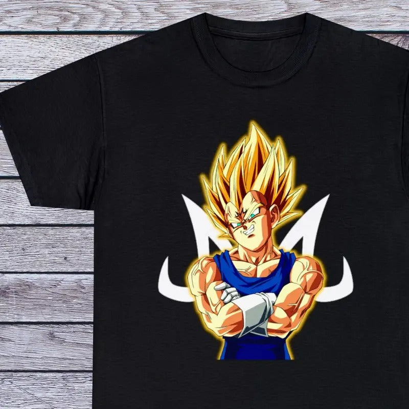 Super Saiyan Vegeta T Shirt Dragon Ball Z Tee 90s Anime Clothing Manga Japanese Unisex Full Sizestyle{n002}2