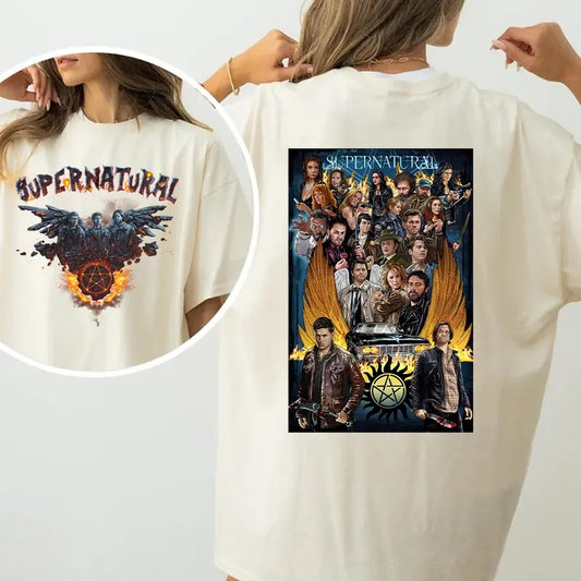 Supernatural T Shirt, Supernatural Vintage Shirt, Gift For Woman and Man Unisex T-Shirt Sweatshirt Hoodie