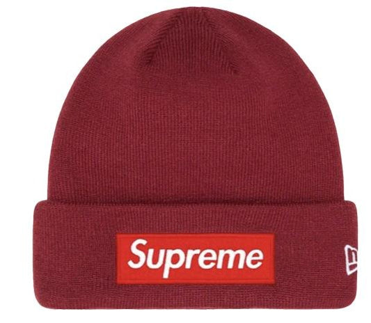 Supreme New Era Box Logo Beanie (FW22) Cardinal