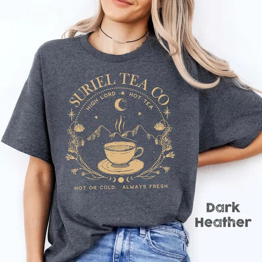 Suriel Tea Co Banned Books T-Shirt, Bookish Gift Booktok Smut Shirt, Reading Gifts for Book Lover Gift for Women Smut Reader, Reader Gifts