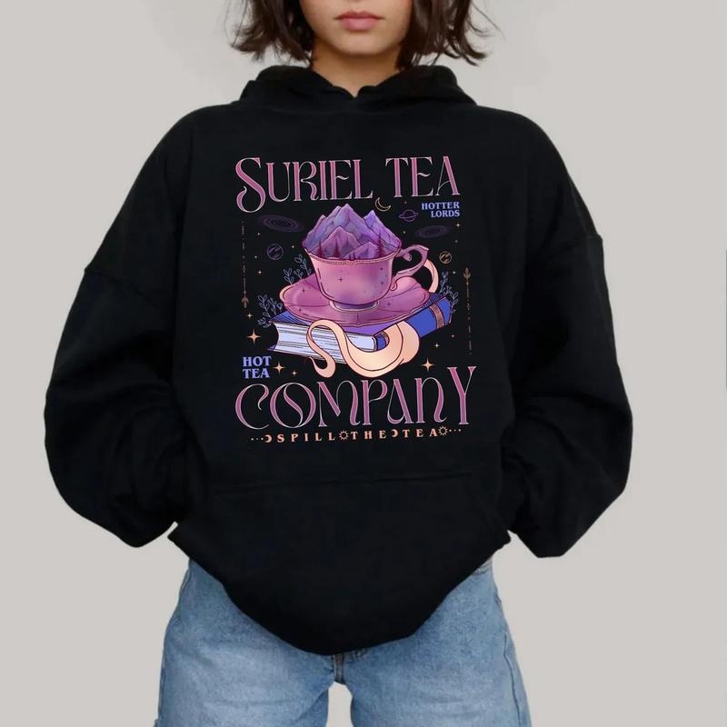 Suriel Tea Co Shirt, A Court Of Thorns And Roses, Bookish Booktok Shirt, Acotar Sjm Trendy Merch, Velaris Acotar Shirt For Fan, Unisex Pullover Tee