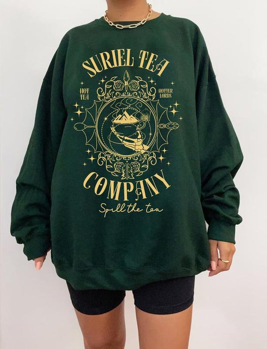 Suriel Tea Co Shirt, Acotar Shirt, Bookish Shirt, a Court of Thorns and Roses Shirt, Velaris Shirt, Spill the Tea, Book Lover Gifts