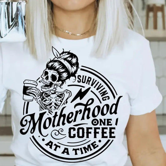 Surviving Motherhood Tshirt - Motherhood Tshirt - Gift for Mom - Casual Tshirt Breathable Comfortable