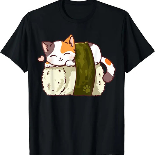 Sushi Cat Kawaii Anime Neko Japanese TShirt