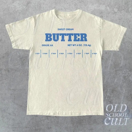 Sweet Butter Retro T-Shirt, Funny Baking Retro T-shirt, Foodie Gift, Cooking Vintage 90s Shirt, Meme Shirt, Trending Shirt, Unisex Adult Tee