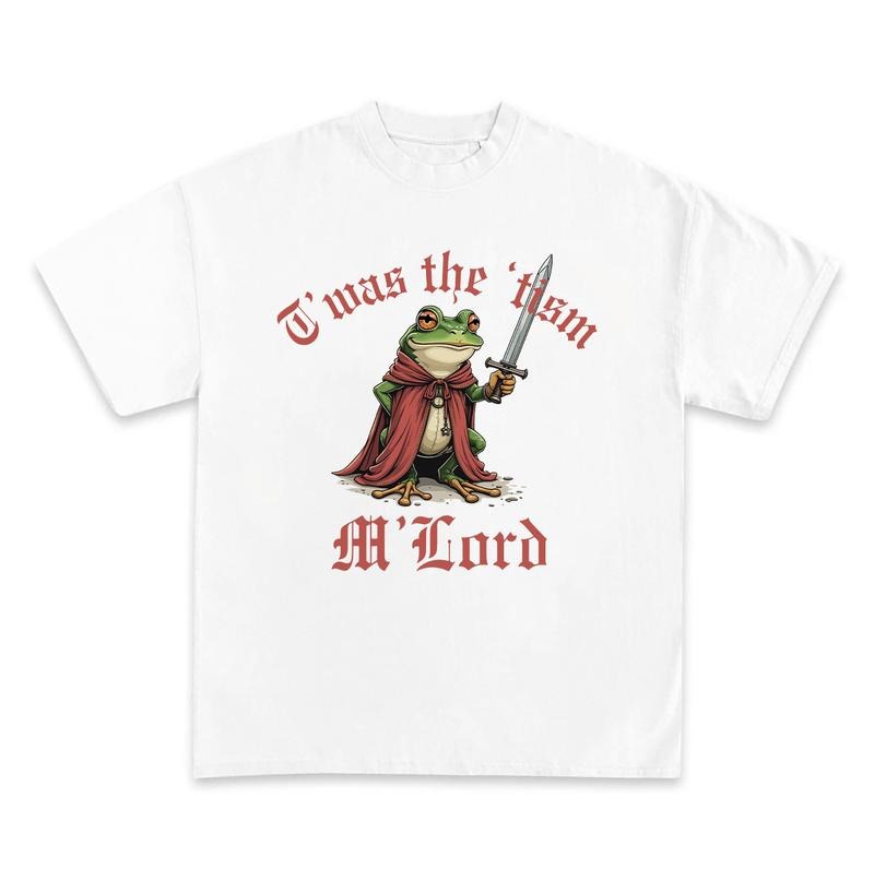 T' Was The' Tism M'Lord shirt, Frog Lovers, Funny Frog Tee, Frog Gifts, Funny Meme Vintage Graphic Shirt