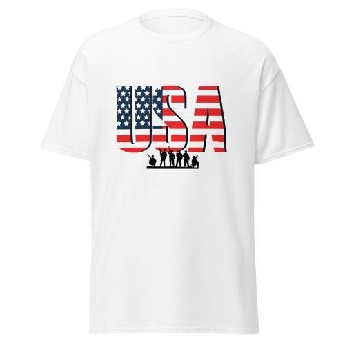 T-shirt USA military American military patriotic military United States American flag Memorial day 4th of july america military tshirt made in usa