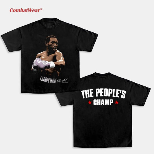 TERENCE CRAWFORD TEE, Retro Fight Night Graphic Shirt, Vintage Boxing Tee, Streetwear Boxing Graphic T-Shirt Gift for Fighters