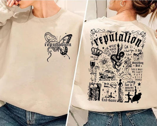 TS Reputation Snake Vintage Sweatshirt, Reputation Sweatshirt, Trendy Sweater