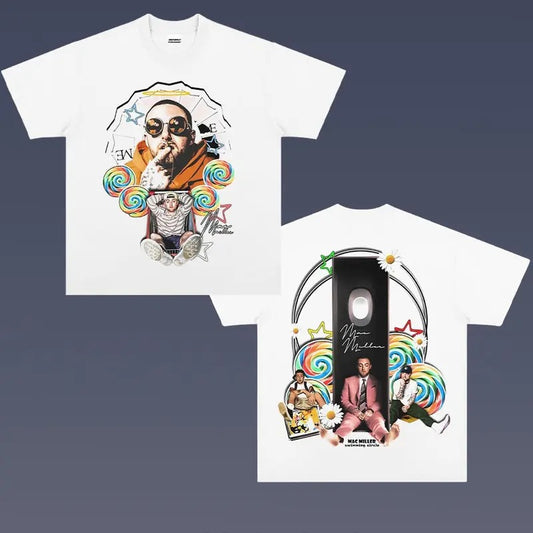 TTP Clothings MAC MILLE 1.3 Tshirt Sweatshirt Hoodie 2 Sides Gift For Girl Friends, Graphic Tees, Music tour, Gift For Fans