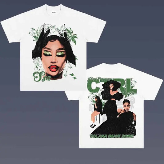 TTP Clothings SZA CRTL 5.14 Tshirt Sweatshirt Hoodie 2 Sides Gift For Girl Friends, Graphic Tees, Music tour, Gift For Fans