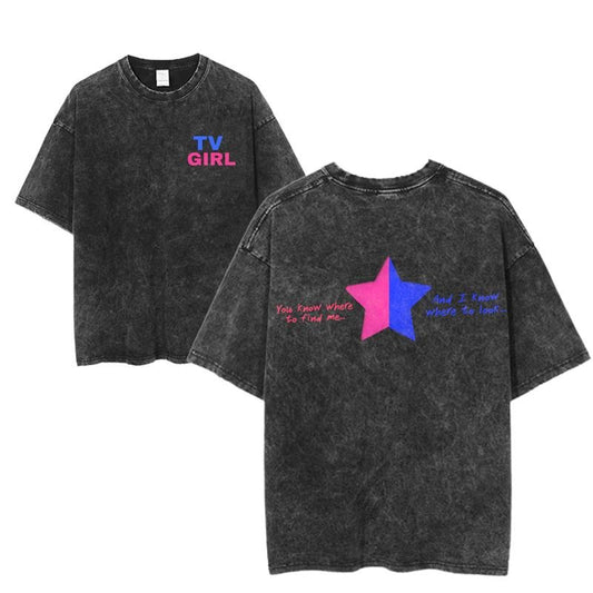 TV Girl Tour T-Shirt, You Know Where To Find Me Lyric Tee, Aesthetic Indie Band Shirt, Retro Graphic Tee, Unisex Music Fan Top