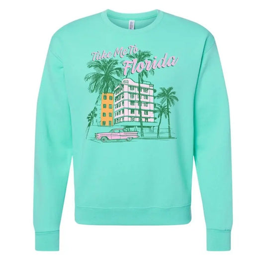 'Take Me To Florida' Retro Crewneck Sweatshirt
