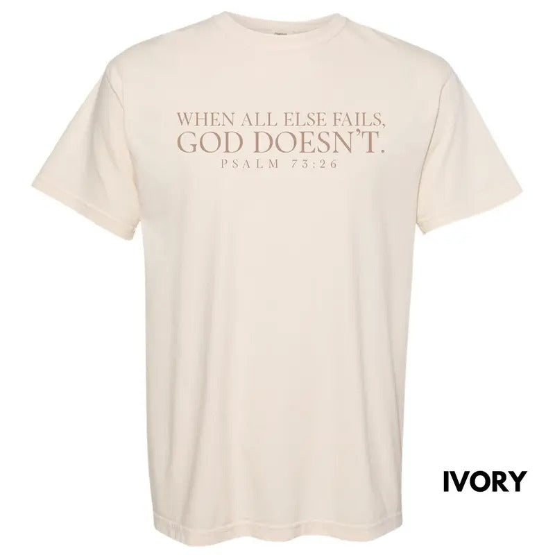 Tan Psalm 73 Comfort Colors T-Shirt 'NLB'